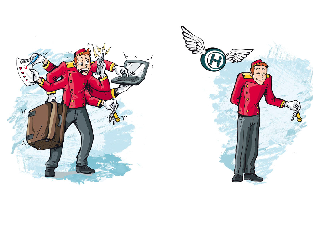 Illustration für Hotel Office 24