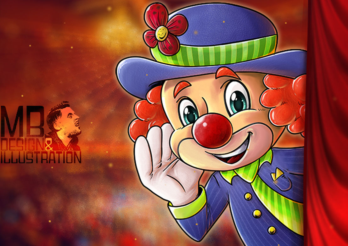 Clown high quality coloring